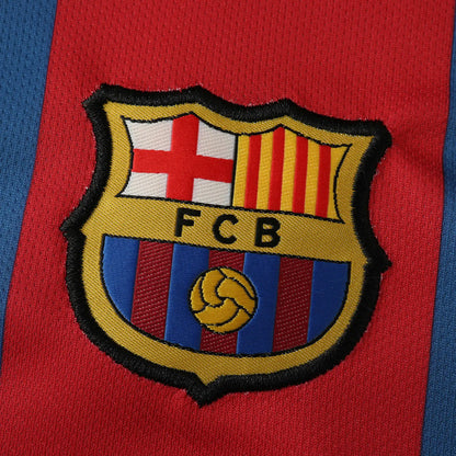 Lionel Messi Barcelona 2011 London Final Kids Retro Football Jersey Kit