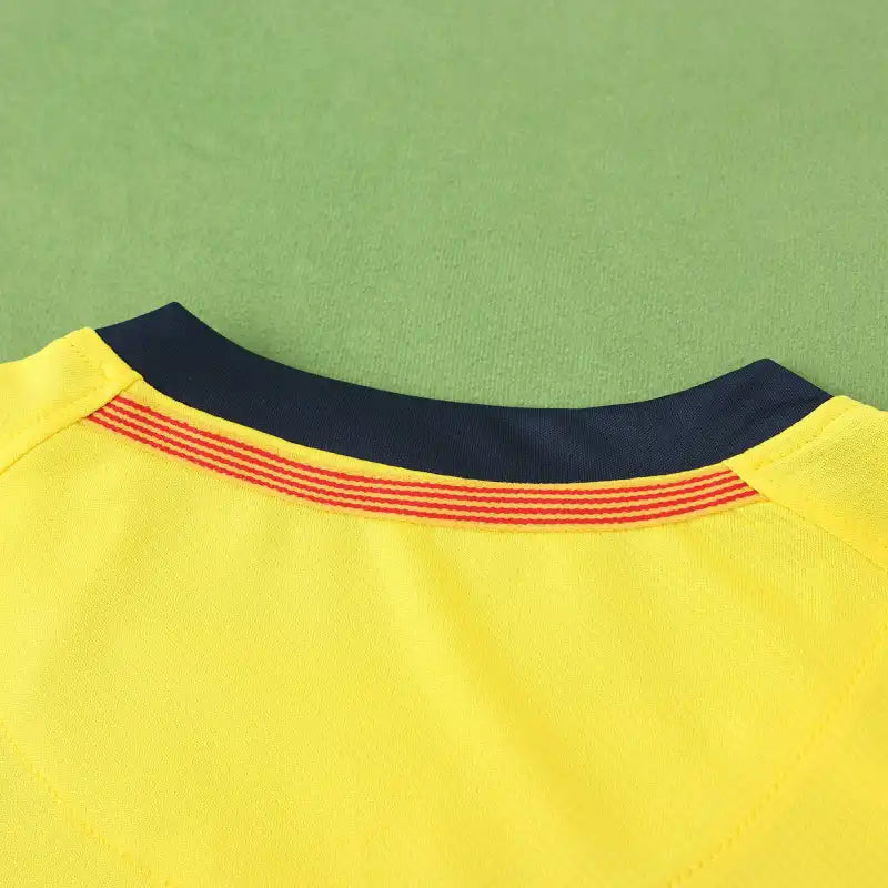 Lionel Messi FC Barcelona 08/09 Season Yellow Away Retro Jersey Trikot Soccer Shirt