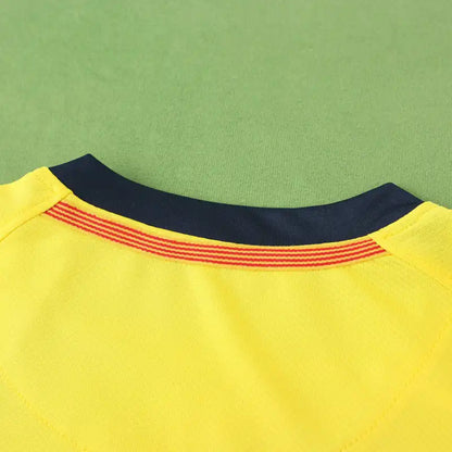 Lionel Messi FC Barcelona 08/09 Season Yellow Away Retro Jersey Trikot Soccer Shirt