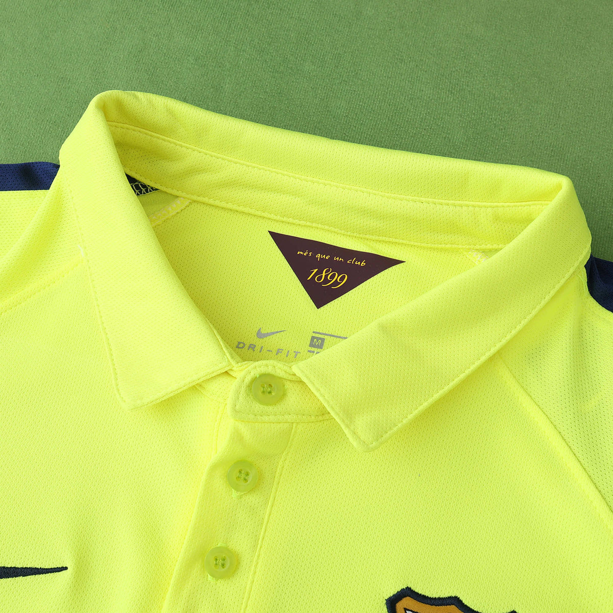 Lionel Messi Barcelona 14/15 Retro Yellow Jersey Maillot Trikot Maglia Soccer Shirt