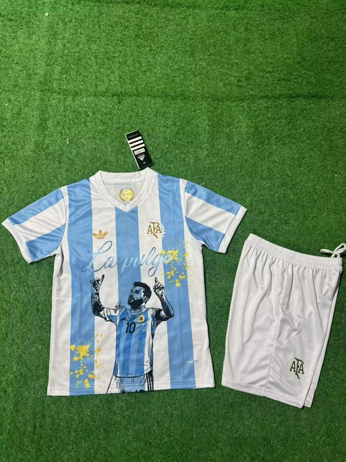 Lionel Messi GOAT Argentina Champion Special Jersey Trikot Maillot Soccer Shirt