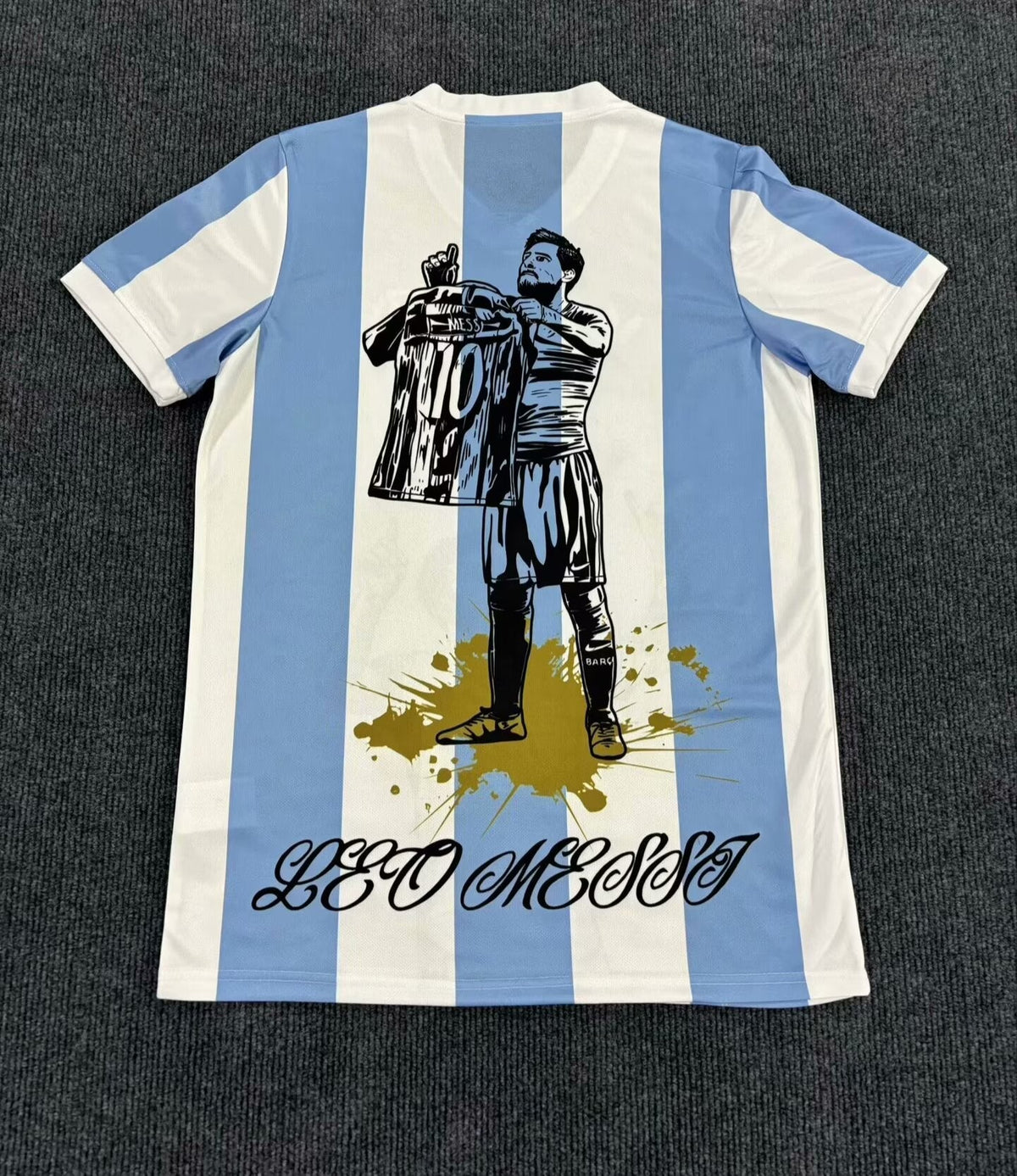 Lionel Messi GOAT Argentina Champion Special Jersey Trikot Maillot Soccer Shirt