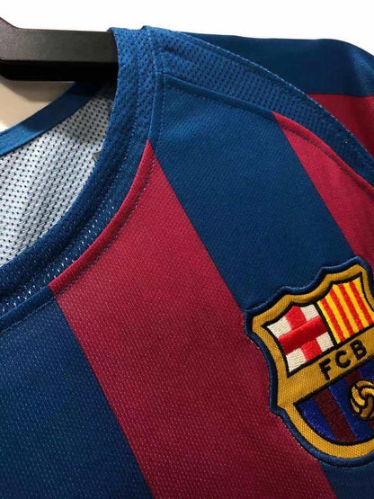 Lionel Messi #30 Barcelona 2006 Champions League Final Retro Football Jersey Soccer Shirt