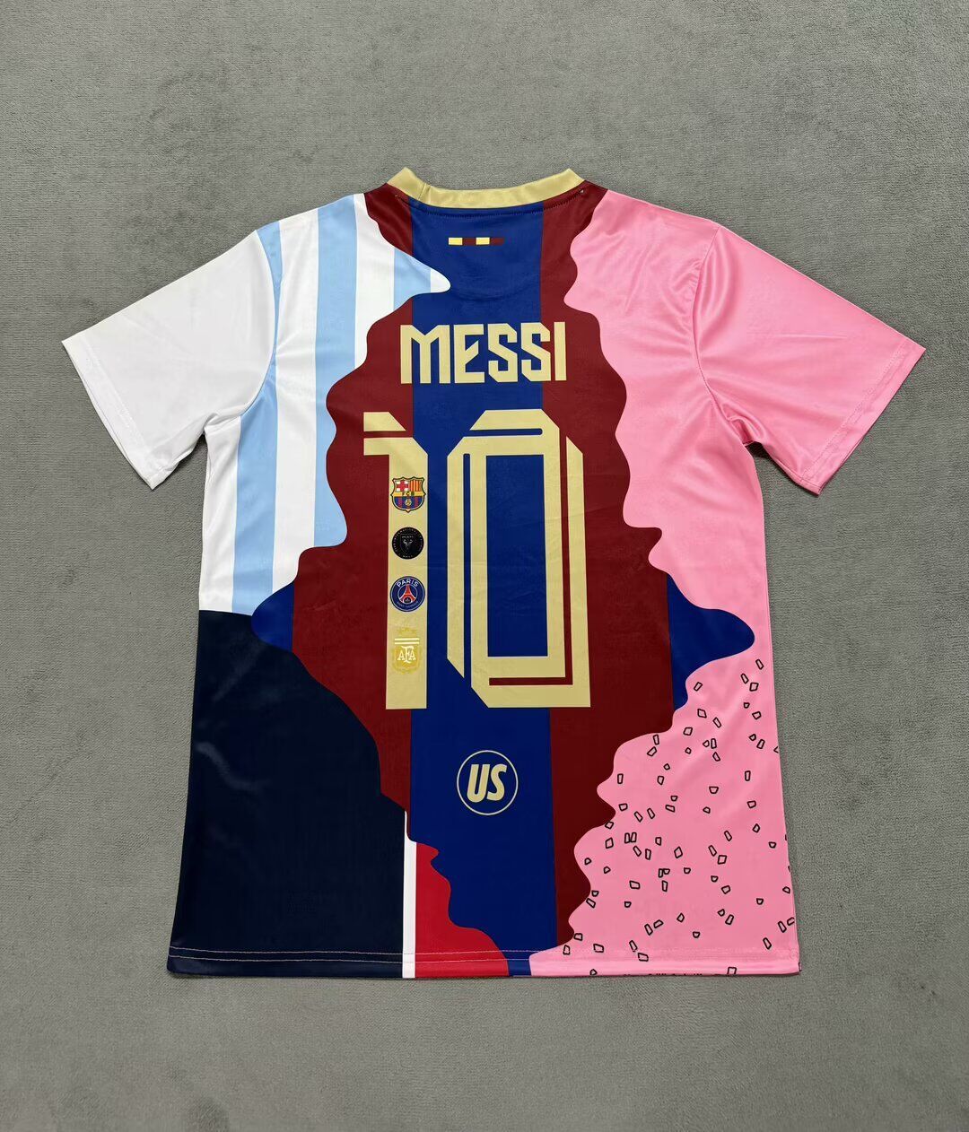 Lionel Messi Barcelona + Argentina Legend Special Jersey Trikot Maillot Soccer Shirt