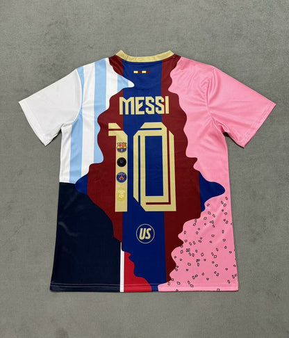 Lionel Messi Barcelona + Argentina Legend Special Jersey Trikot Maillot Soccer Shirt