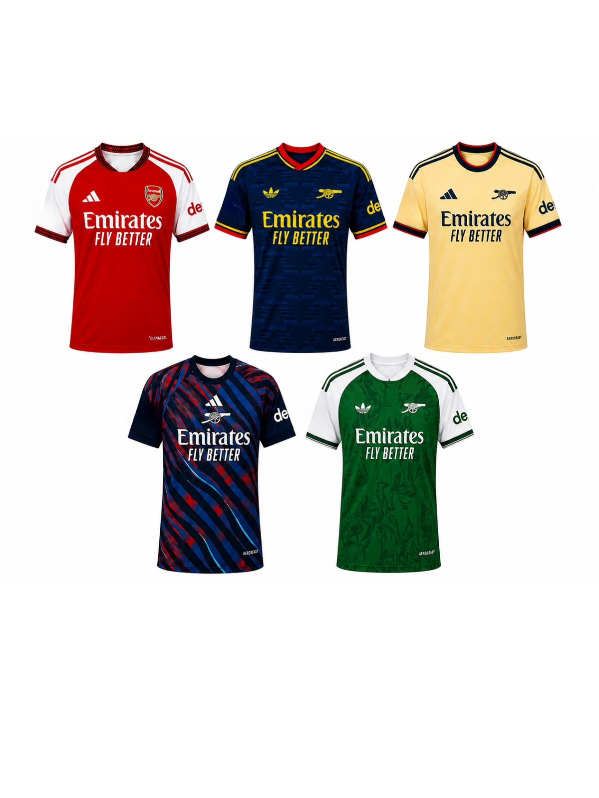 Kit Arsenal Home, Away, Third, Pre-Matching and Special Jersey 2026/27