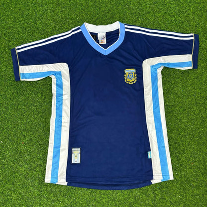 Lionel Messi #10 Argentina Blue Retro Football Jersey