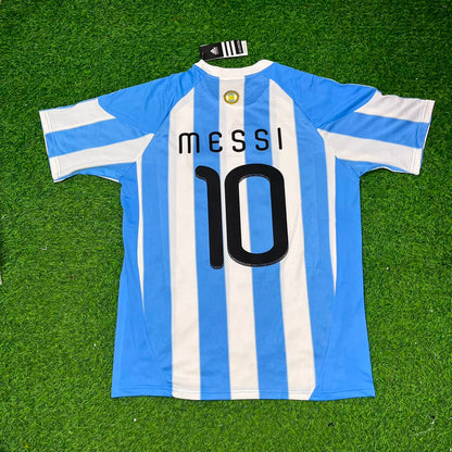Lionel Messi 10- 2010 World Cup Argentina Retro Jersey