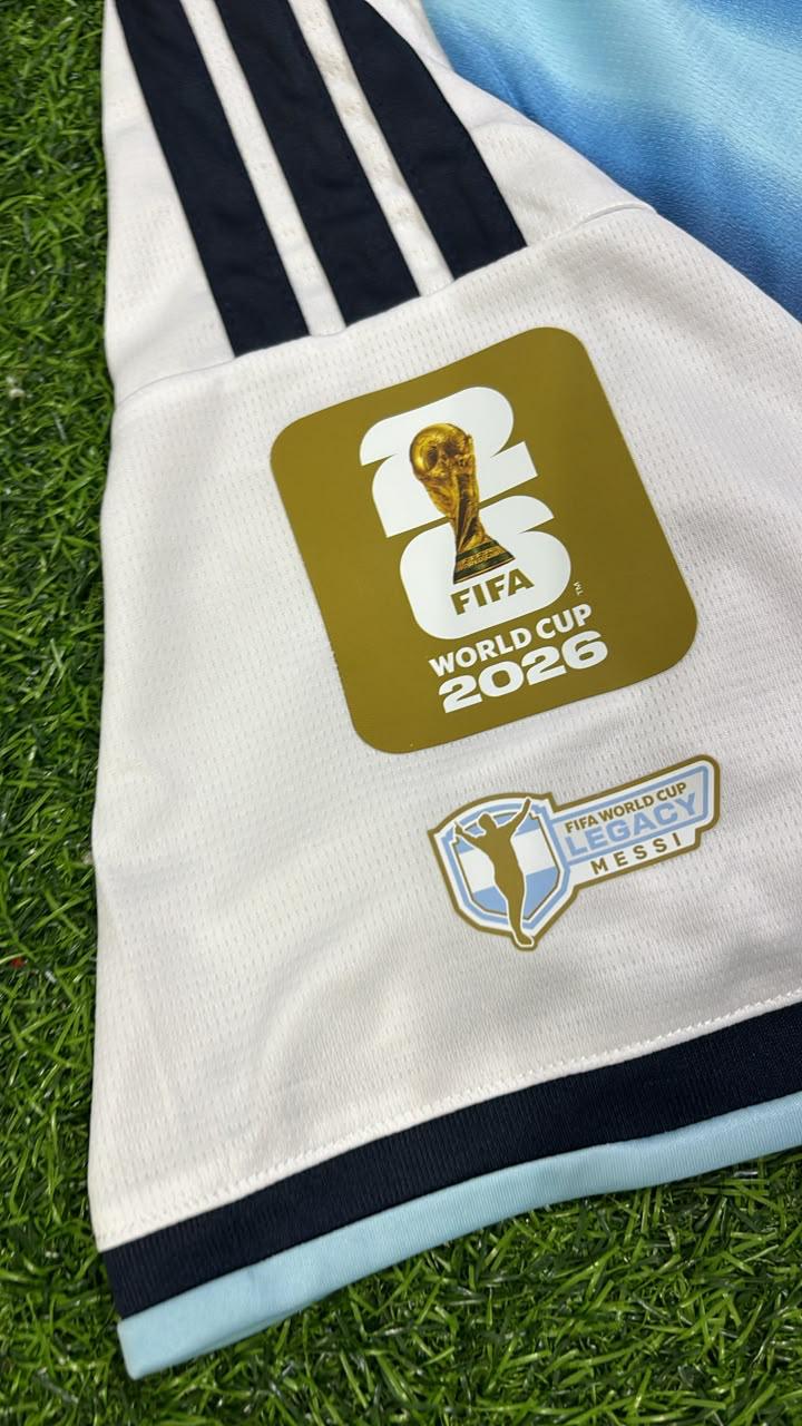 Lionel Messi Argentina 2026 World Cup Home Legacy Patch Football Jersey