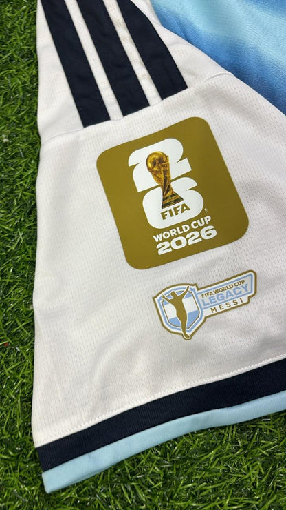 Lionel Messi Argentina 2026 World Cup Home Legacy Patch Football Jersey