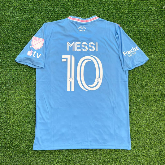 Lionel Messi New Season Blue Jersey Soccer Shirt Trikot Soccer Shirt