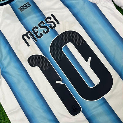Lionel Messi #10 Argentina 2026 World Cup Home Legacy Patch Long Sleeve Football Jersey