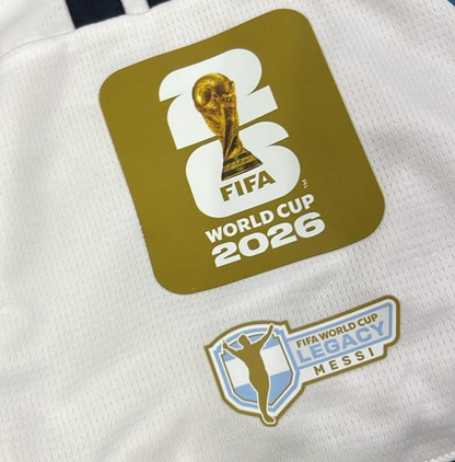 Lionel Messi Argentina 2026 World Cup Away Legacy Patch Long Sleeve Football Jersey