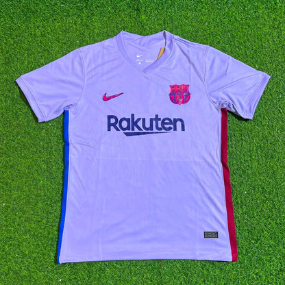 Lionel Messi #10 Barcelona 2021-22 Season Retro Jersey Trikot Soccer Shirt