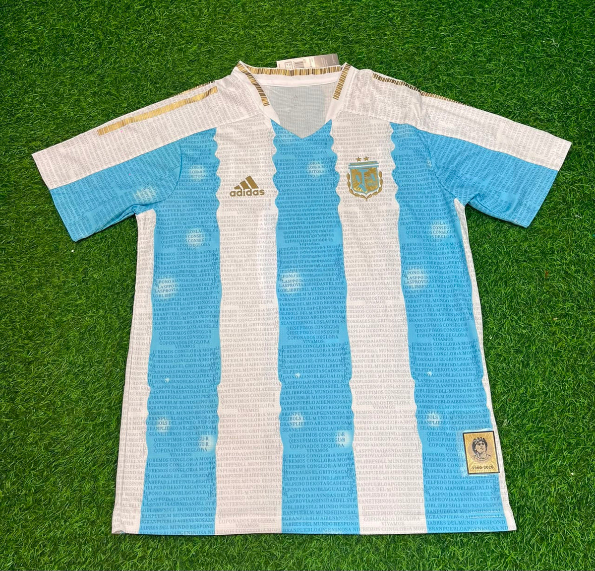 Lionel Messi Argentina Commerative Anniversary Football Jersey Trikot Maillot
