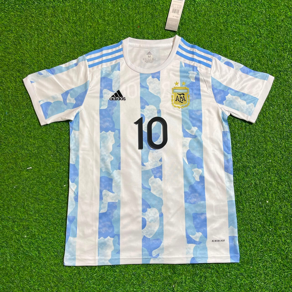 Lionel Messi 10 - Argentina Retro Kit Jersey Trikot Maillot Soccer Shirt