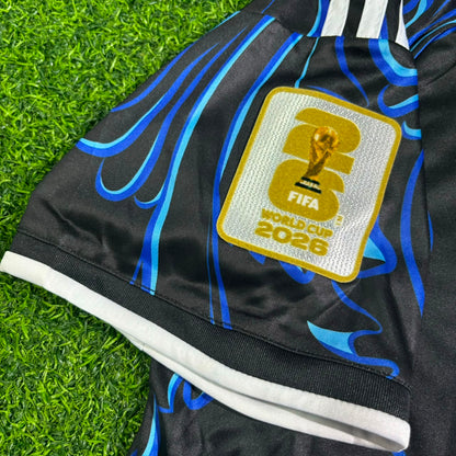 Lionel Messi #10 Argentina 2026 World Cup Golden Patch Football Jersey Kit
