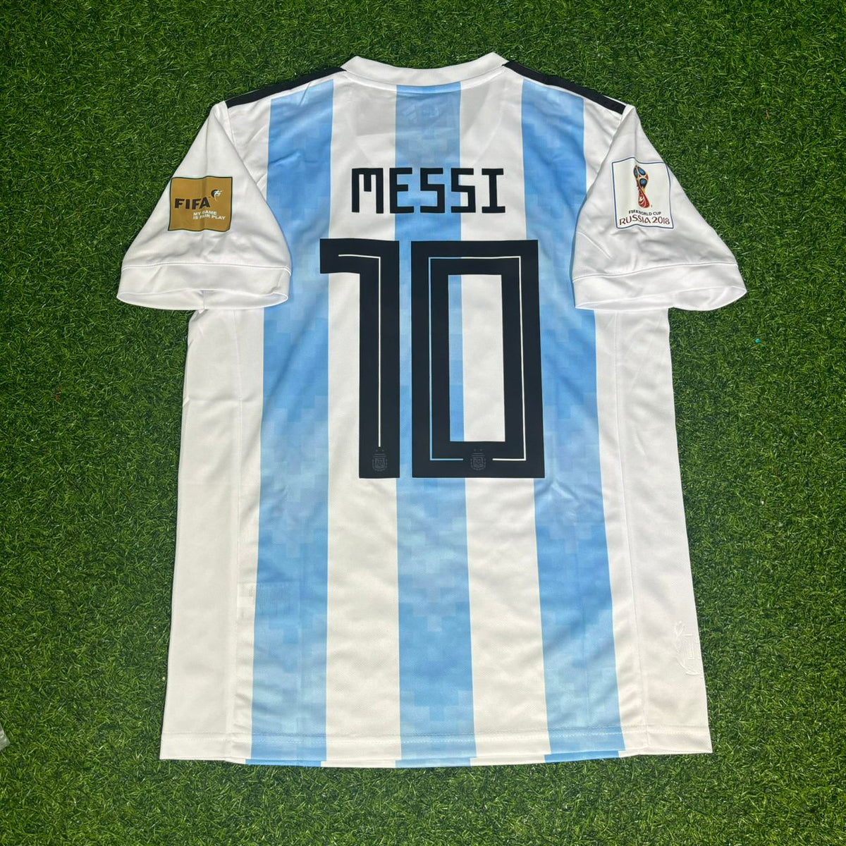 Lionel Messi #10 Argentina 2018 World Cup Home Retro Jersey