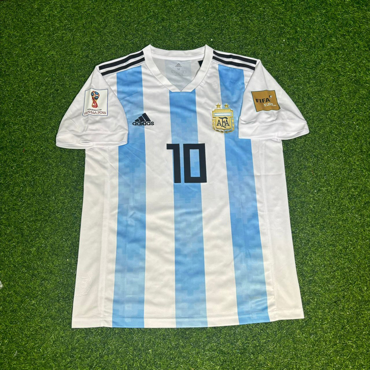 Lionel Messi #10 Argentina 2018 World Cup Home Retro Jersey