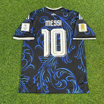 Lionel Messi #10 Argentina 2026 World Cup Golden Patch Football Jersey Kit