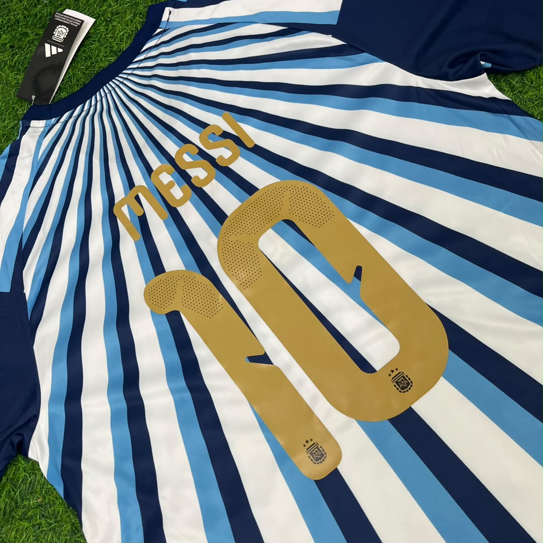 Lionel Messi #10 Argentina 2026 World Cup Warm Up Football Jersey