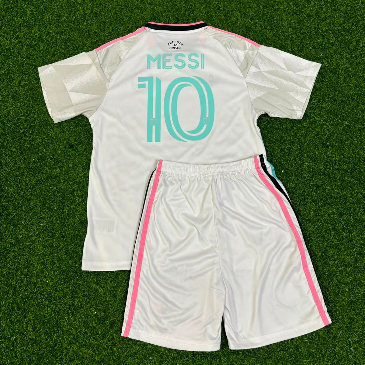 Lionel Messi New Season White Kids Jersey Soccer Shirt Trikot Soccer Shirt