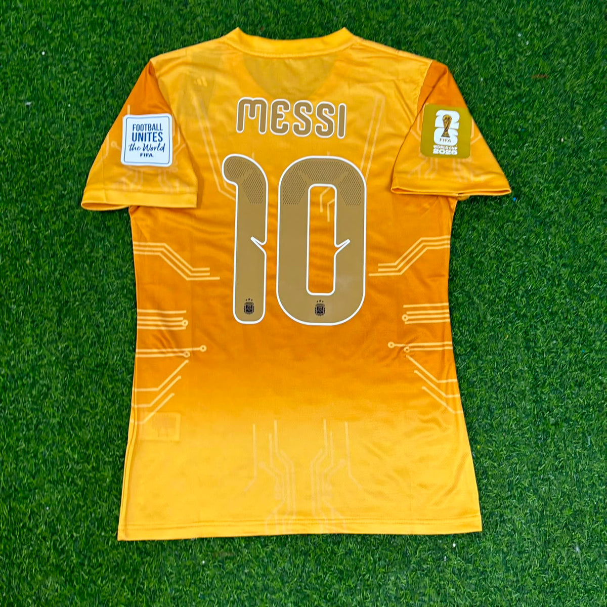 Lionel Messi Argentina 2026 World Cup Golden Special Edition Football Jersey Trikot Maillot