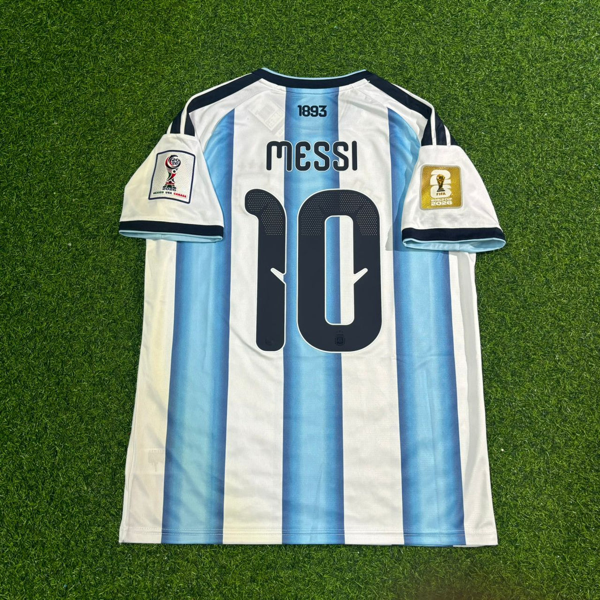 Lionel Messi Argentina 2026 World Cup Home Legacy Patch Football Jersey