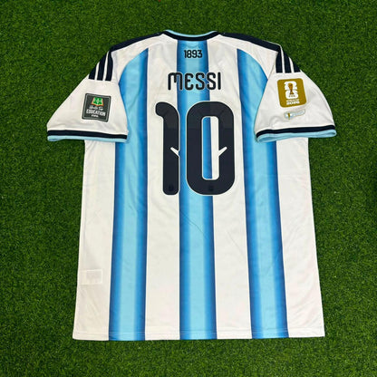 Lionel Messi Argentina 2026 World Cup Home Legacy Patch Football Jersey
