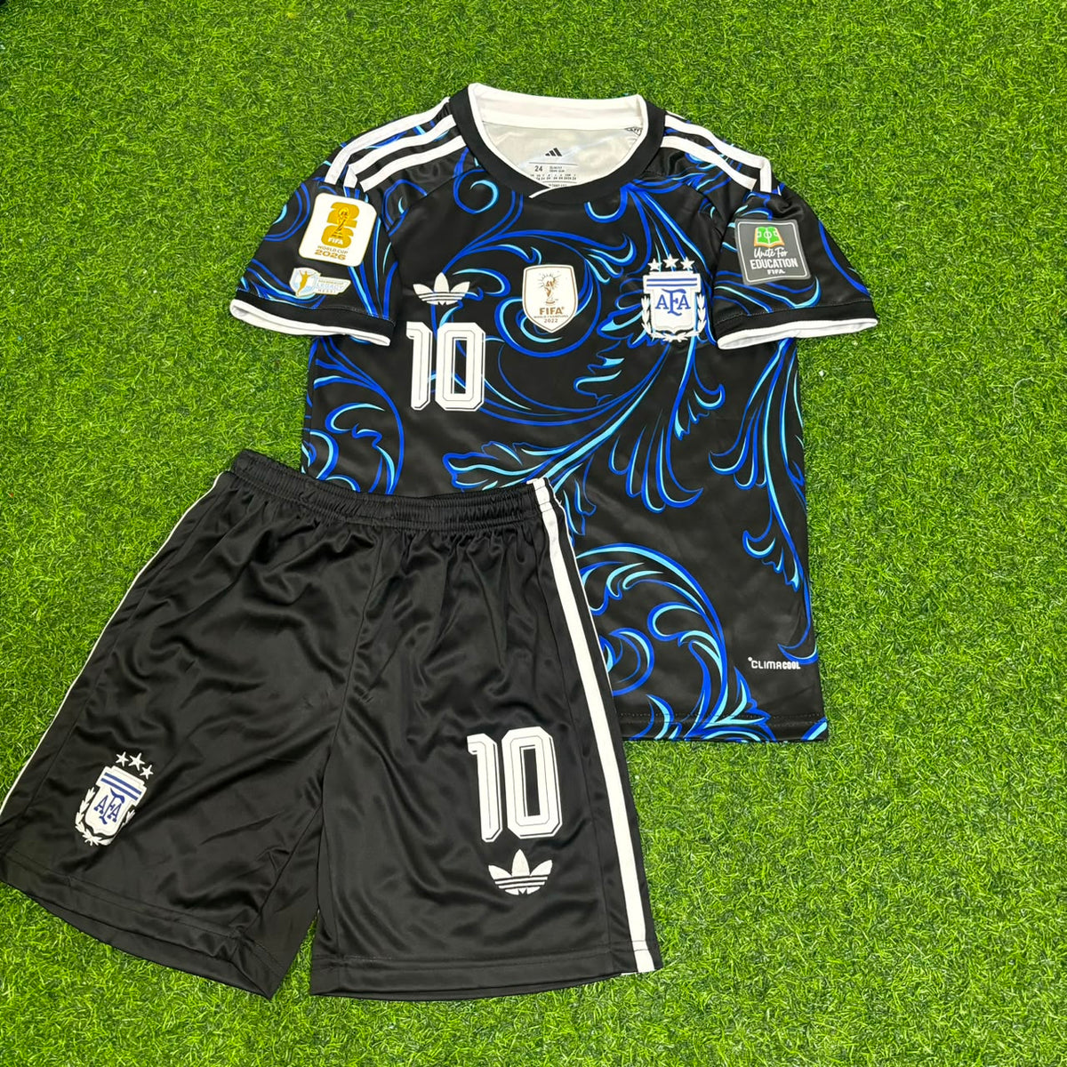 Lionel Messi Argentina 2026 World Cup Kids Football Jersey