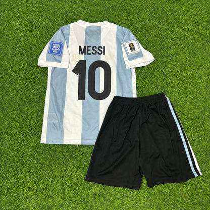 Lionel Messi Argentina Special 2026 World Cup Children Football Jersey Set
