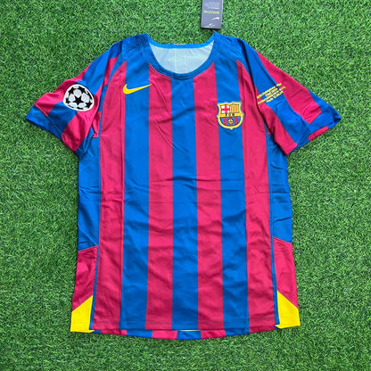 Lionel Messi #30 Barcelona 2006 Champions League Final Retro Football Jersey Soccer Shirt