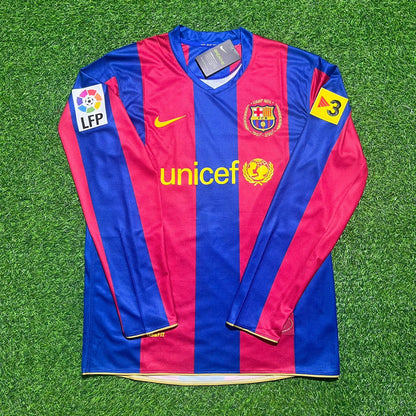 Lionel Messi Barcelona 2007-2008 Retro Football Jersey