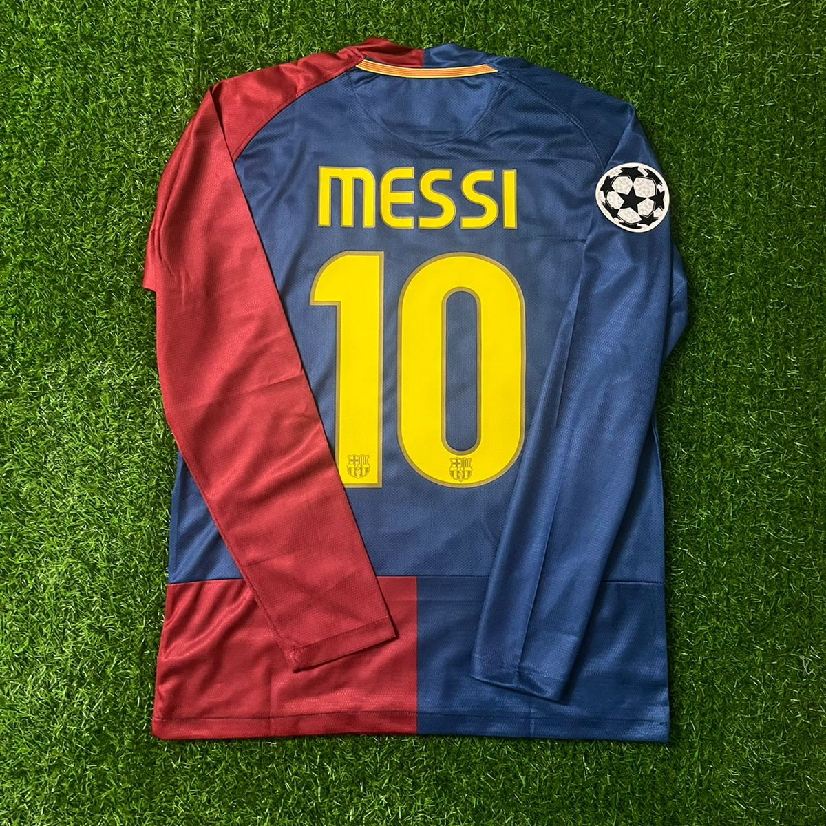 Lionel Messi Barcelona 2009 Roma Final Retro Jersey Trikot Maillot Soccer Shirt