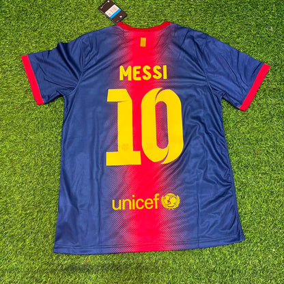 Lionel Messi Barcelona 2012/2013 Retro Home Football Jersey