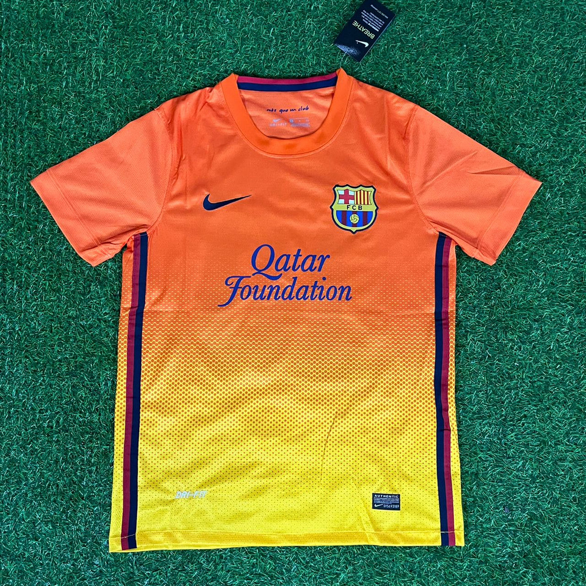 Lionel Messi 10 – Barcelona 2012–2013 Orange Retro Kit Jersey – | Trikot | Maillot Soccer Shirt