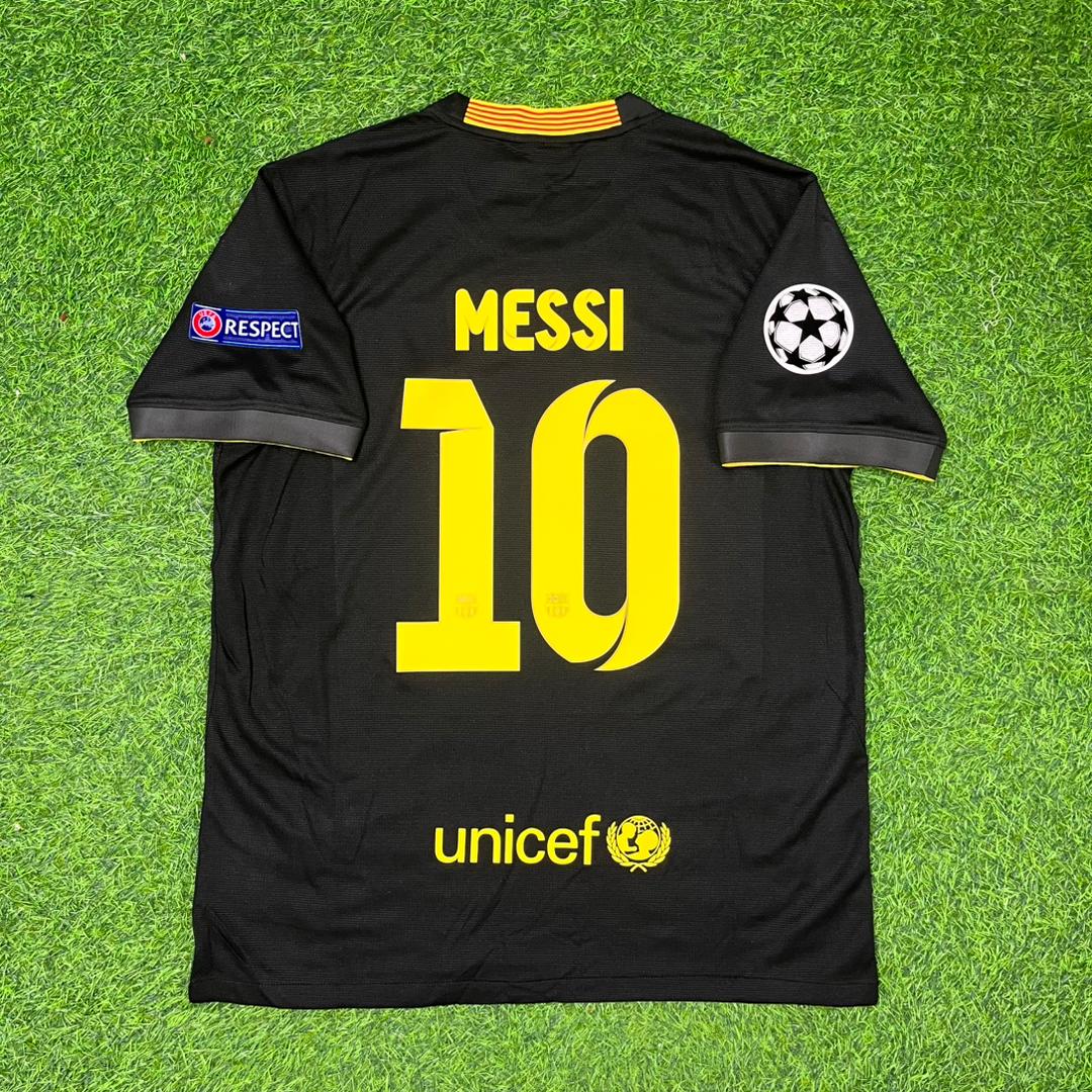 Lionel Messi #10 Barcelona 2013-2014 Black Retro Football Jersey