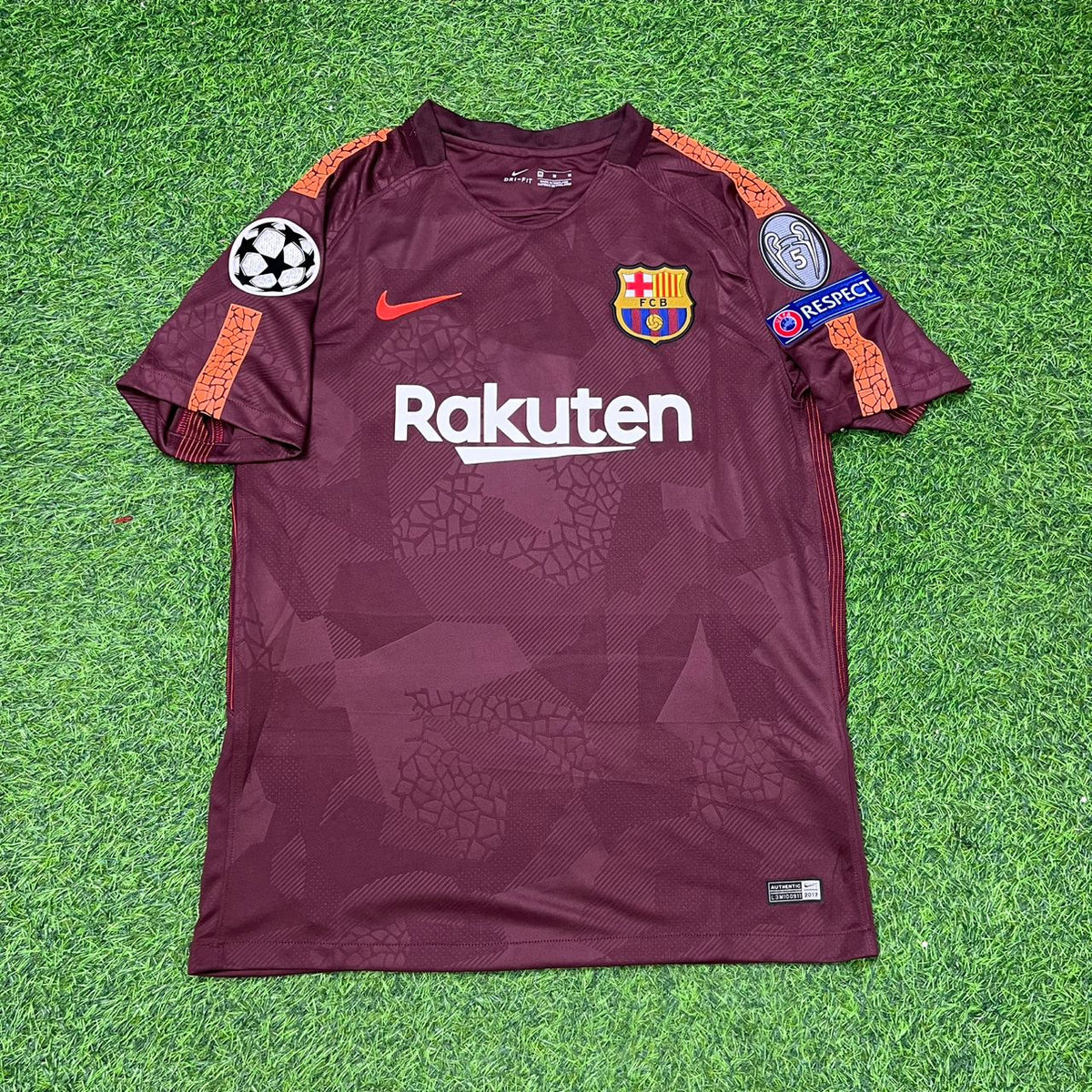Lionel Messi Barcelona 2017-2018 Third Retro Football Jersey