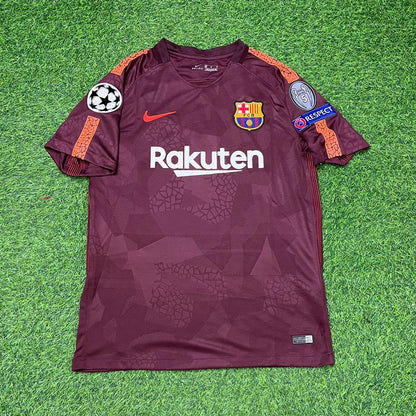 Lionel Messi Barcelona 2017-2018 Third Retro Football Jersey