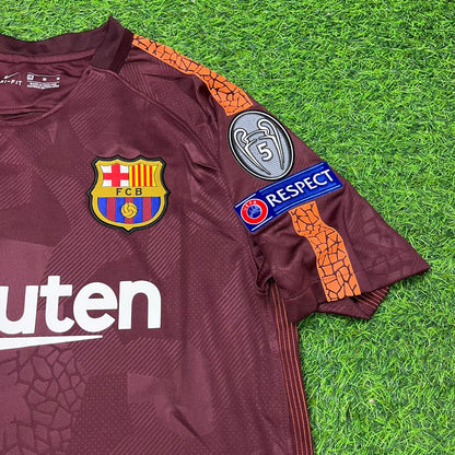 Lionel Messi Barcelona 2017-2018 Third Retro Football Jersey