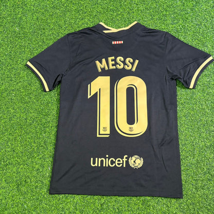 Lionel Messi Barcelona 2020-2021 Black Retro Football Jersey