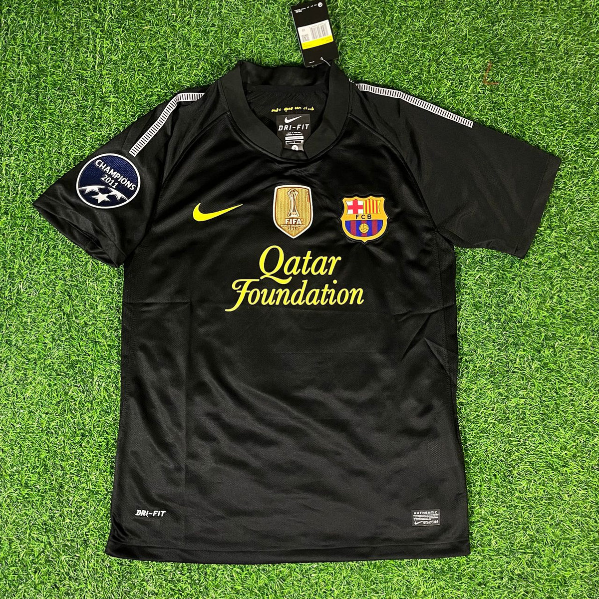 Lionel Messi Black Barcelona 2011/12 Retro Kit Shirt Jersey Trikot Maglia