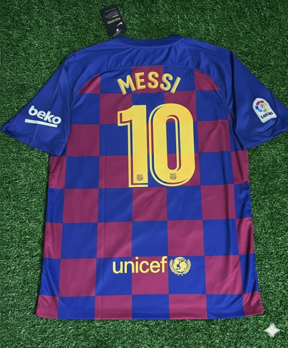 Lionel Messi – Barcelona 2019/20 Home Retro Jersey Trikot Maillot Soccer Shirt