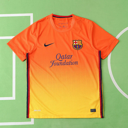 Lionel Messi 10 – Barcelona 2012–2013 Orange Retro Kit Jersey – | Trikot | Maillot Soccer Shirt