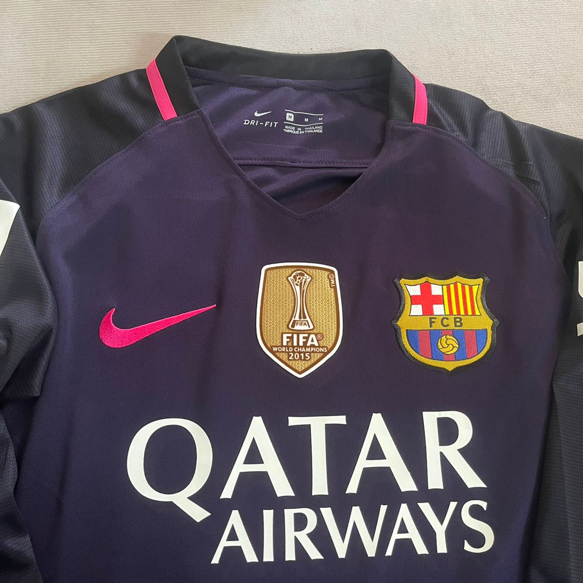 Lionel Messi Barcelona 2016/17 Retro Long Sleeve Football Jersey Kit
