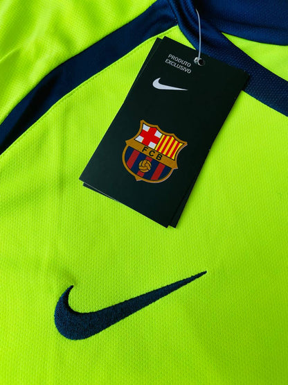 Lionel Messi #30 Barcelona 2005 2006 Green Yellow Retro Jersey Trikot Maillot Soccer Shirt