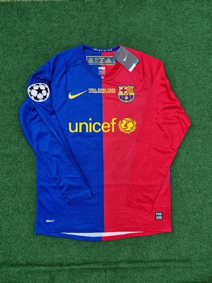 Lionel Messi Barcelona 2009 Champions League Final Retro Jersey