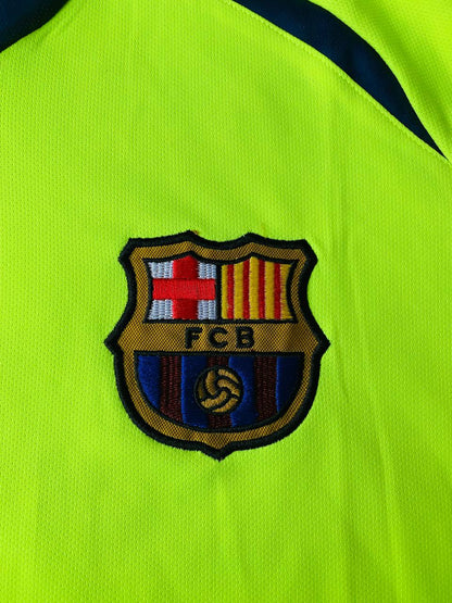 Lionel Messi #30 Barcelona 2005 2006 Green Yellow Retro Jersey Trikot Maillot Soccer Shirt