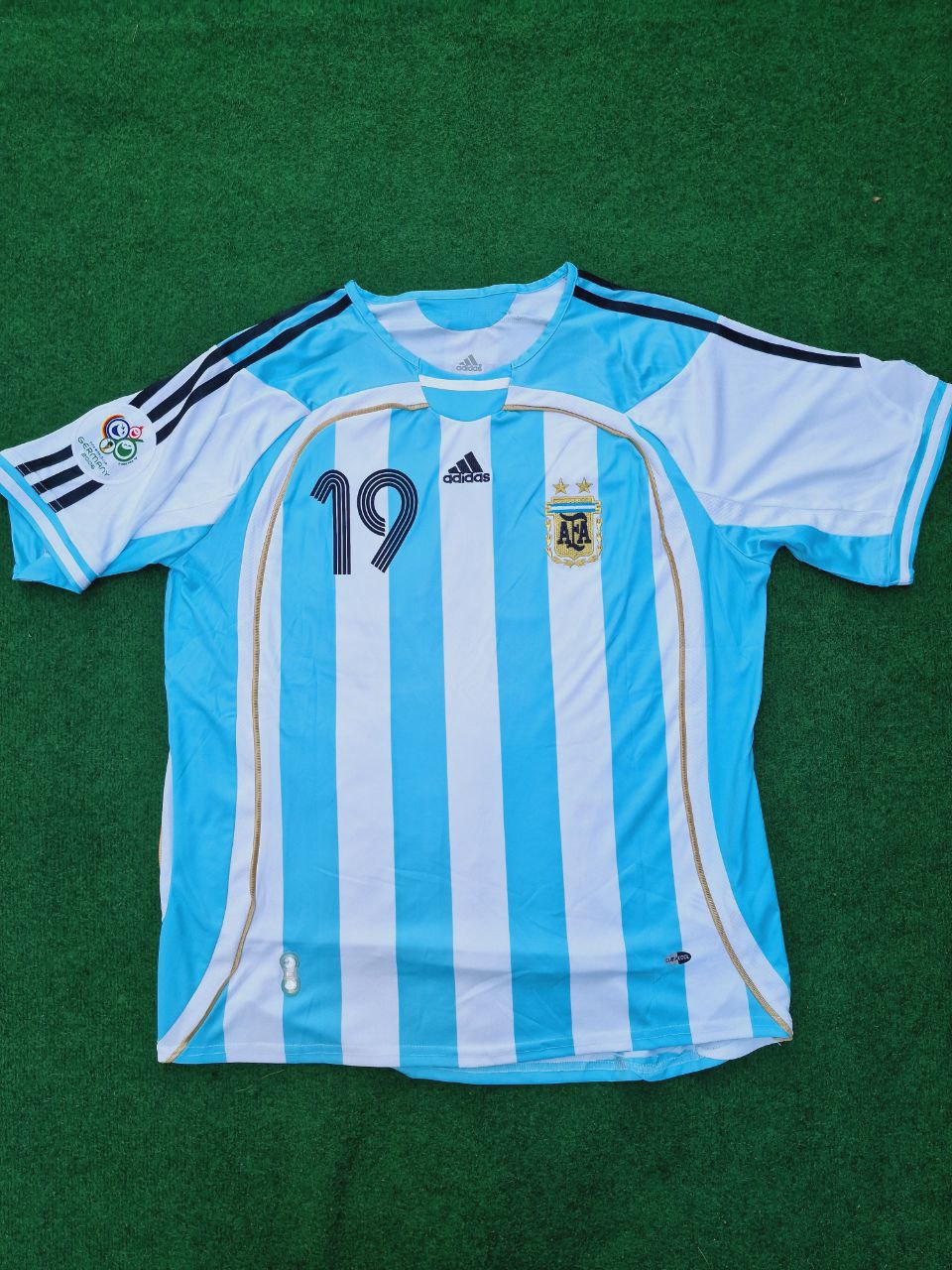 Lionel Messi Argentina 2006 World Cup Retro Soccer Jersey Maillot Trikot Maglia