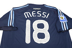 Lionel Messi 2008 Retro Argentina Black Jersey Maillot Trikot Maglia Soccer Shirt